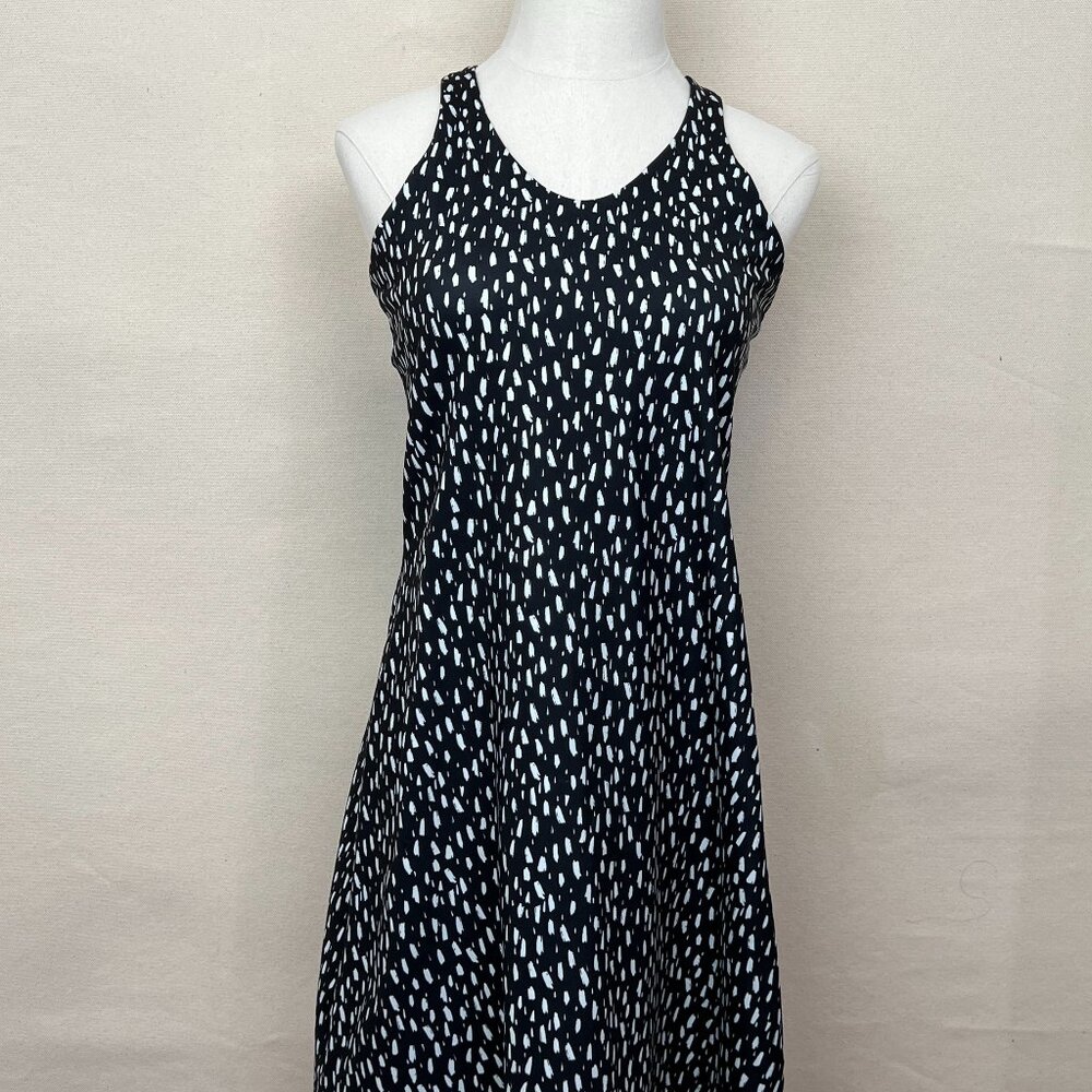 Nic + Zoe Active Brush Strokes Black Sports Dress Size Medium
